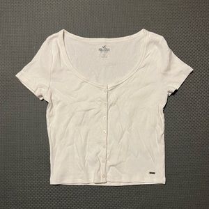 Hollister Button Up Crop Top